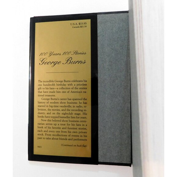 George Burns 100 Years 100 Stories 1996 Hardcover Jacket - Picture 3 of 5
